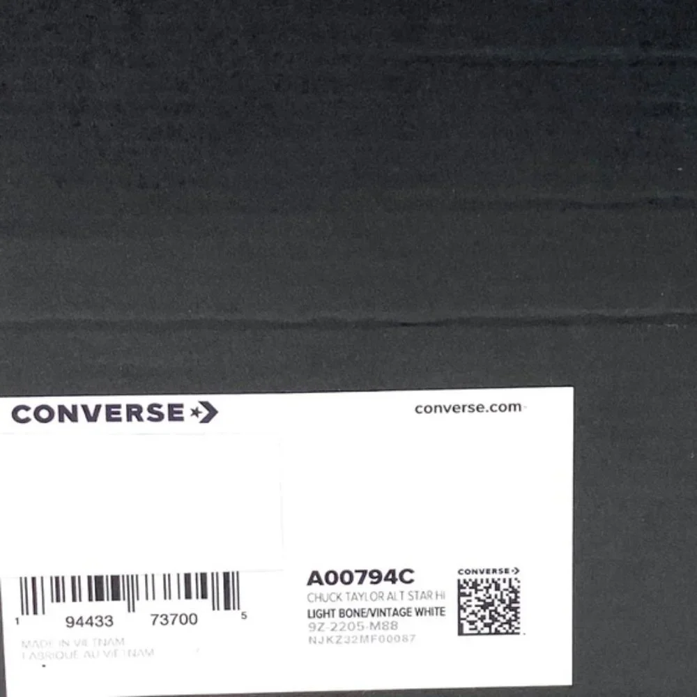 Converse Chuck Taylor All Star High Top Beige Men’s Size Canvas Sneakers A00794C - Picture 8 of 9